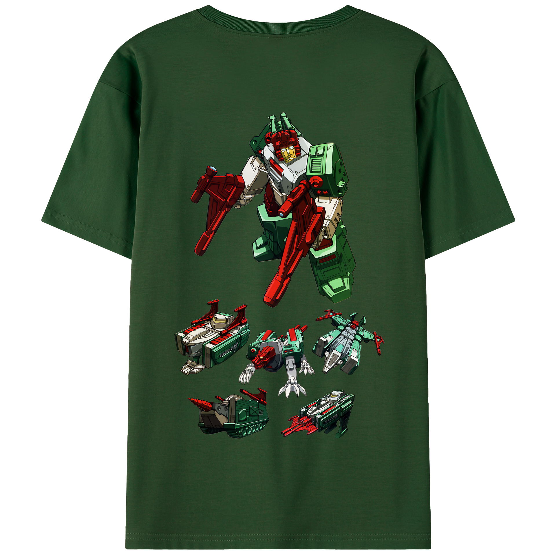 （画像用） Transformers トランスフォーマー 綿100％半袖Tシャツ（背面プリント）
